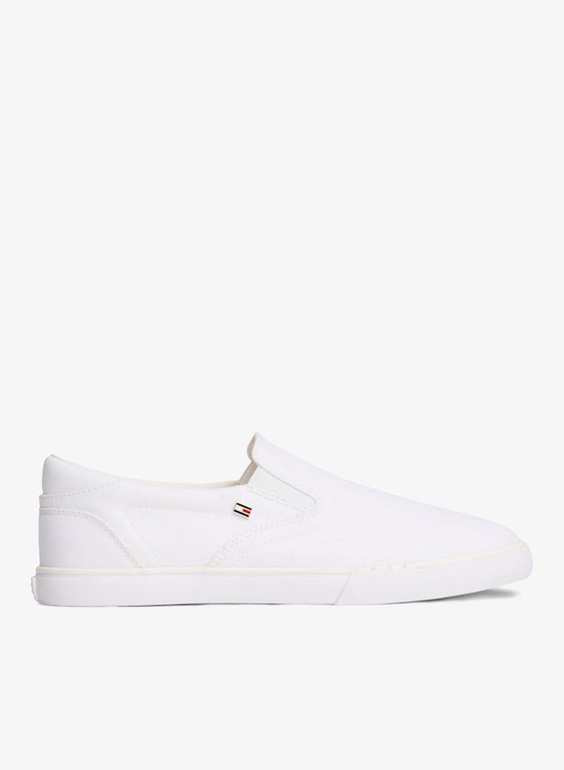 TOMMY HILFIGER Low Profile Canvas Slip-On Trainers - Image 1